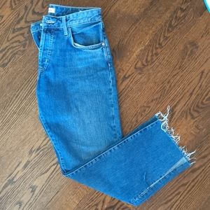 Zara split hem jeans